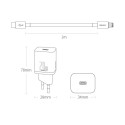 BASEUS TZCCSUP-B01 Super Si nabíječka s kabelem USB-C/Lightning a výkonem 20W, černá