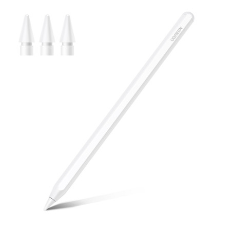 Stylus Ugreen LP653 s bezdrátovým nabíjením pro iPad - bílá