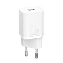 BASEUS TZCCSUP-B02 Super Si nabíječka s kabelem USB-C/Lightning a výkonem 20W, bílá