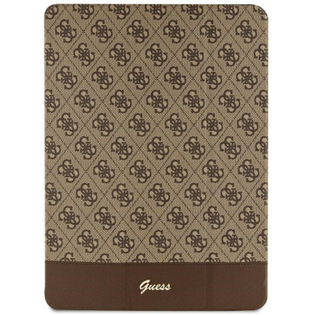 Kryt Guess 4G STRIPE pro iPad Pro 12.9" - hnědá