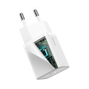 BASEUS TZCCSUP-B02 Super Si nabíječka s kabelem USB-C/Lightning a výkonem 20W, bílá