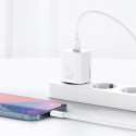 BASEUS TZCCSUP-B02 Super Si nabíječka s kabelem USB-C/Lightning a výkonem 20W, bílá