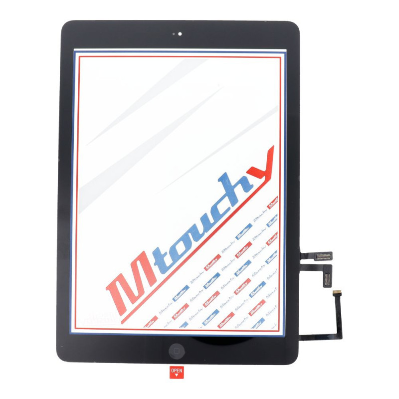 Rámeček / montážní rám pro touchscreen MUSTTBY MUSTTBY Touch screen + back sticker + Home pro iPAD Air1 - černý