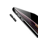 BASEUS WIAPIPH65-QA01 Silikonový kryt se šňůrkou pro iPhone XS Max, kouřově černý