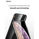 BASEUS WIAPIPH65-QA01 Silikonový kryt se šňůrkou pro iPhone XS Max, kouřově černý