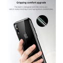 BASEUS WIAPIPH65-QA01 Silikonový kryt se šňůrkou pro iPhone XS Max, kouřově černý