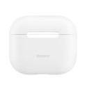 BASEUS WIAPPOD-CBZ02 Ultra tenký silikonový kryt pro Apple AirPods 3 (2021), bílý