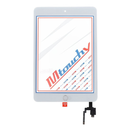 Musttby Touch screen + back sticker + Home iPad mini 3 bílá
