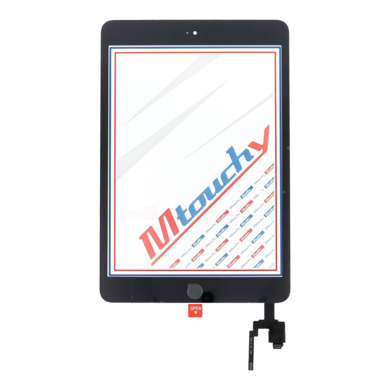 Náhradní díl (dotyková + zadní folie) MUSTTBY MUSTTBY TOUCH SCREEN + BACK STICKER + HOME pro iPAD Mini 3 - black