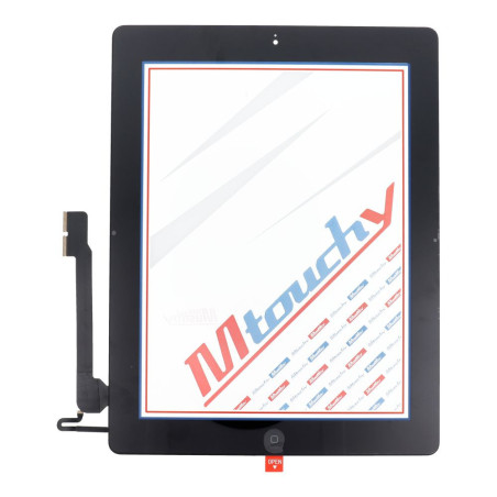 Musttby Touch screen + back sticker + Home iPad 4 černá