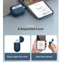 BASEUS WIAPPOD-CBZ03 Ultra tenký silikonový kryt pro Apple AirPods 3 (2021), tmavě modrý