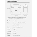 BASEUS WIAPPOD-CBZ03 Ultra tenký silikonový kryt pro Apple AirPods 3 (2021), tmavě modrý