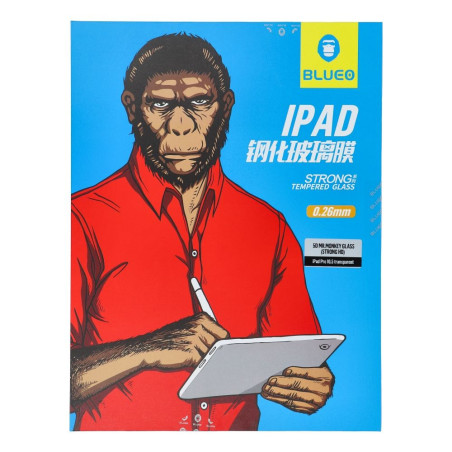 Ochranné sklo Blueo 5D Mr. Monkey Glass pro iPad Pro 10.5 transparent