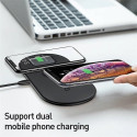 BASEUS WX3IN1-C01 Bezdrátová nabíječka 3v1 pro iPhone, Watch a AirPods, černá