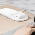 BASEUS WX3IN1-C02 Bezdrátová nabíječka 3v1 pro iPhone, Watch a AirPods, bílá
