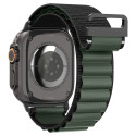 Řemínek Spigen WBF1 pro Apple Watch – černá a zelená