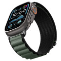 Řemínek Spigen WBF1 pro Apple Watch – černá a zelená