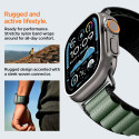 Řemínek Spigen WBF1 pro Apple Watch – černá a zelená