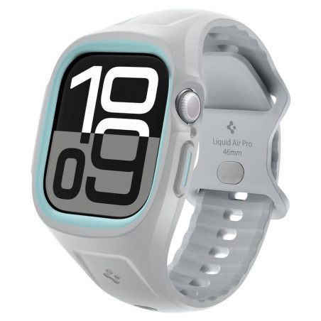 Řemínek Spigen LIQUID AIR PRO pro Apple Watch 10 46mm - šedý