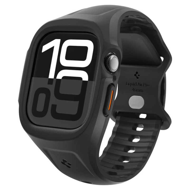 Řemínek Spigen LIQUID AIR PRO pro Apple Watch 46mm - matná černá
