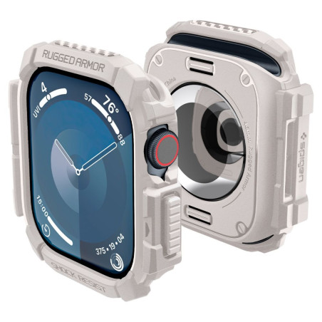 Kryt Spigen Rugged Armor pro Apple Watch 10 46mm - béžová