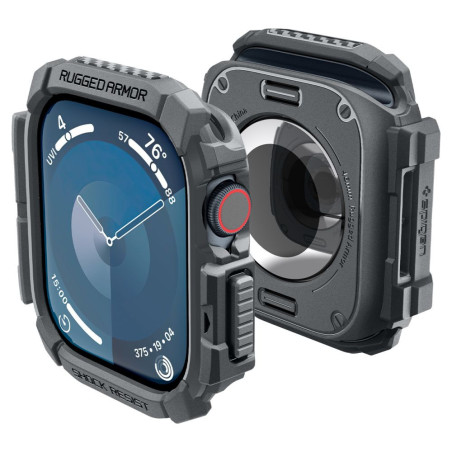 Kryt Spigen Rugged Armor pro Apple Watch 10 46mm - šedá