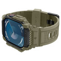 Řemínek Spigen Rugged Armor ”Pro” pro Apple Watch 10 46mm - zele