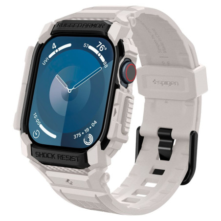 Řemínek Spigen Rugged Armor Pro pro Apple Watch 10 (46mm) - beige