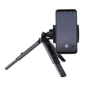 AG PREMIUM Mini teleskopický tripod se závitem 1/4" a čelistí pro telefon 4,5-7", černý