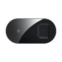 BASEUS WXJK-01 Simple bezdrátová nabíječka 2v1 pro iPhone a AirPods, černá