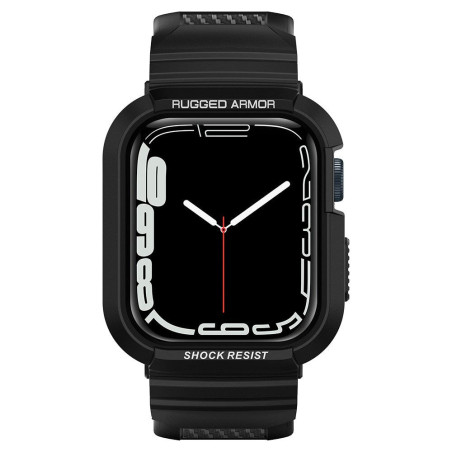 Řemínek Spigen RUGGED ARMOR PRO pro Apple Watch 44/45 mm - černá