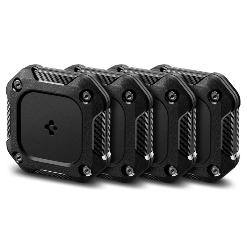 Kryt Spigen TOUGH ARMOR 4-PACK pro Apple AirTag 1 / 2 - black