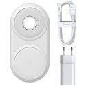 BASEUS WXPL-B02 Planet Bezdrátová nabíječka 2v1 pro iPhone a Watch vč. adaptéru 24W, bílá