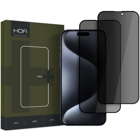 Ochranné sklo Hofi ANTI SPY GLASS PRO+ 2-PACK pro iPhone 16/17 Pro Ma