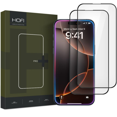 Ochranné sklo Hofi GLASS PRO+ 2-PACK iPhone 16 Pro Max - black