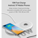 BASEUS WXPL-B02 Planet Bezdrátová nabíječka 2v1 pro iPhone a Watch vč. adaptéru 24W, bílá