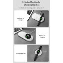 BASEUS WXPL-B02 Planet Bezdrátová nabíječka 2v1 pro iPhone a Watch vč. adaptéru 24W, bílá