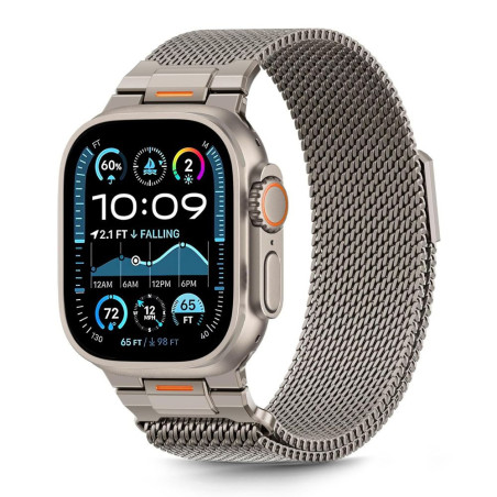 Řemínek Tech-Protect MILANO VANGUARD pro Apple Watch - titan