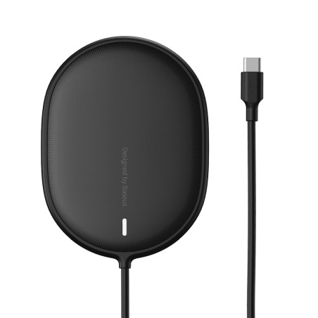 BASEUS WXQJ-01 Light Magnetic Bezdrátová magnetická (MagSafe) nabíječka s výkonem 15W, černá
