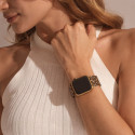 Řemínek Tech-Protect Lamano pro Apple Watch 40/41/42 - hnědá/čern