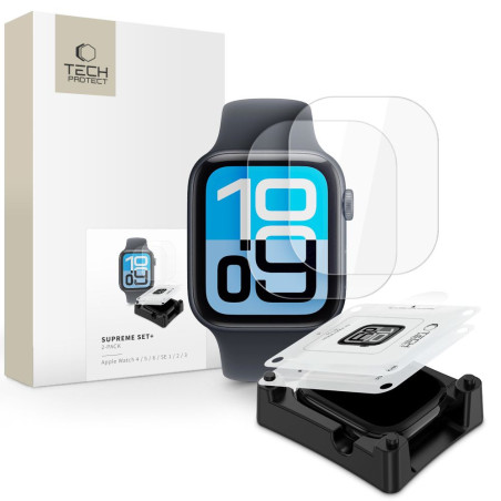 Tech-Protect SUPREME SET+ 2-Pack hydrogel pro Apple Watch 44 mm