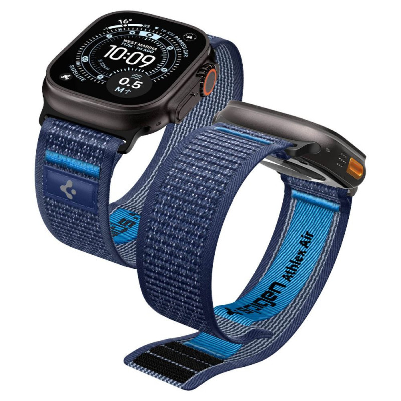 Řemínek Spigen ATHLEX AIR 2 pro Apple Watch 44 / 45 / 46 / 49 mm - navy blue