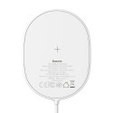 BASEUS WXQJ-02 Light Magnetic Bezdrátová magnetická (MagSafe) nabíječka s výkonem 15W, bílá