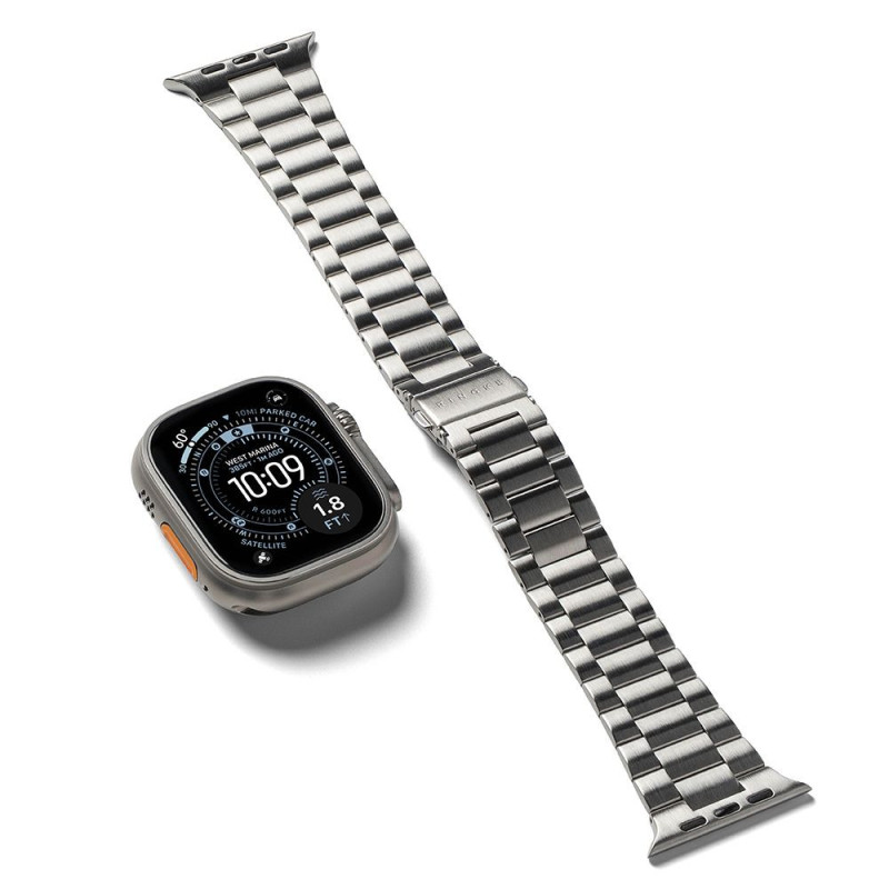 Řemínek Ringke METAL ONE AIR pro Apple Watch 8/9/10/11/SE/Ultra (44/45/46/49 mm) - stříbrná