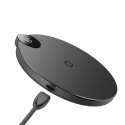 BASEUS WXSX-01 Digital LED bezdrátová nabíječka s ukazatelem nabíjecího proudu, černá