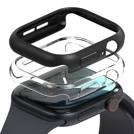 Ringke SLIM 2-PACK pro Apple Watch 10/11 46mm - clear & matte black