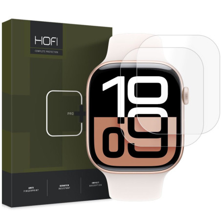 Hofi HYDROFLEX PRO+ 2-pack pro Apple Watch 10/11 (42 mm) clear
