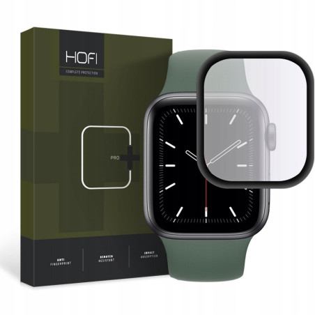 Ochranné sklo Hofi HYBRID GLASS pro Apple Watch 44mm - black