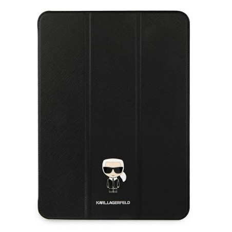 Karl Lagerfeld Saffiano Ikonic pouzdro pro iPad 12.9" Pro 2021 černé