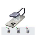 Ugreen 65095 magnetická čtečka + USB‑C PD 100W - šedá